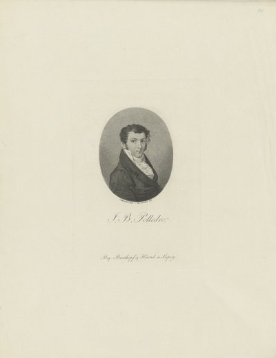 小提琴手和作曲家乔凡尼·巴蒂斯塔·波利德罗（178-1853）的肖像，c。 1810。 作者 威廉·阿恩特