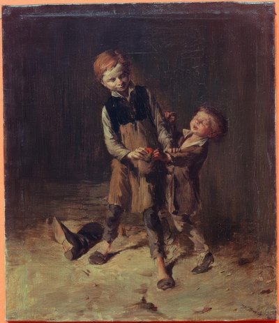 W.Busch，两个皮匠男孩在吼叫.. 作者 威廉·布希