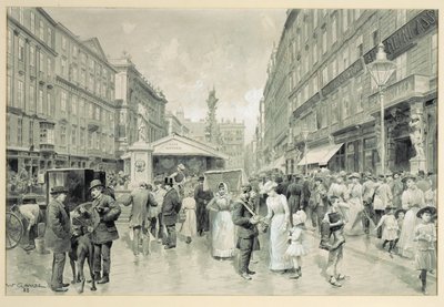 维也纳市中心的中心广场格拉本 ... 作者 威廉·高斯（Wilhelm Gause）