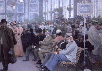 斯普鲁德尔柱廊（水彩画） 作者 威廉·高斯（Wilhelm Gause）