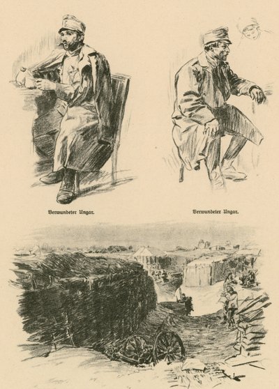 受伤的匈牙利人，在俄罗斯波兰击落 作者 威廉·高斯（Wilhelm Gause）