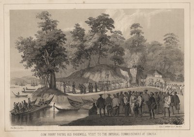 COM。佩里1855年在西莫达告别了帝国专员 作者 威廉·约瑟夫·海涅