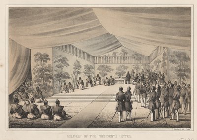 交付总统的信，1855年 作者 威廉·约瑟夫·海涅