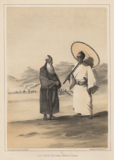 Lew Chew服装，中产阶级，1855年 作者 威廉·约瑟夫·海涅