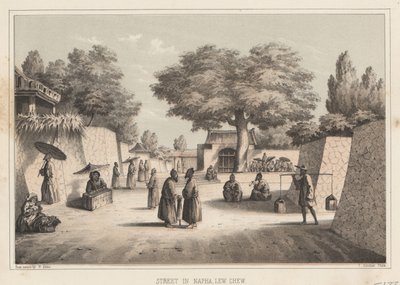 1855年，Lew Chew的Napha街 作者 威廉·约瑟夫·海涅