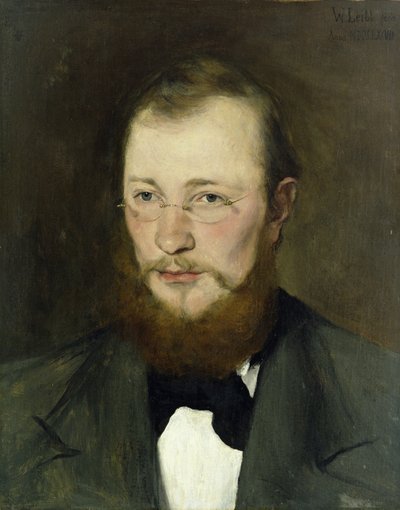 Friedrich Rauert，1877年（画布上的蛋彩画） 作者 威廉·玛丽亚·胡贝图斯·莱布尔