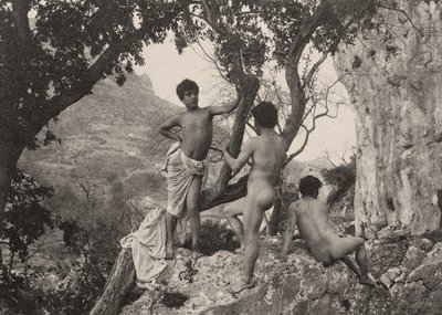 1900年左右研究男性裸体 作者 威廉·冯·格洛登男爵