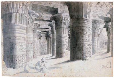 埃及Esuch的门廊》，1822年 作者 威尔金森