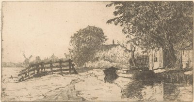 海牙宾克霍斯特区的海滨别墅 作者 Willem Adrianus Grondhout（艺术家签名）