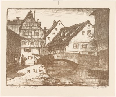 乌尔姆 作者 Willem Adrianus Grondhout（艺术家签名）