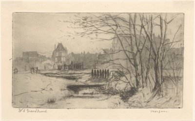 Voorjaar（实物上的原标题） 作者 Willem Adrianus Grondhout（艺术家签名）