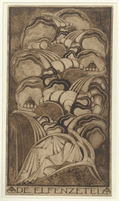 De Elfenzetel（物品上的原标题） 作者 Willem Arondeus（艺术家签名）