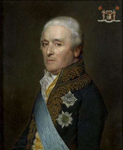 阿德里安·彼得·特文特 (Adriaen Pieter Twent)（1745-1816 年），罗森堡伯爵、内陆水域大臣、内政大臣和路易·拿破仑国王的内务大臣 作者 威廉·巴特尔·范德科伊