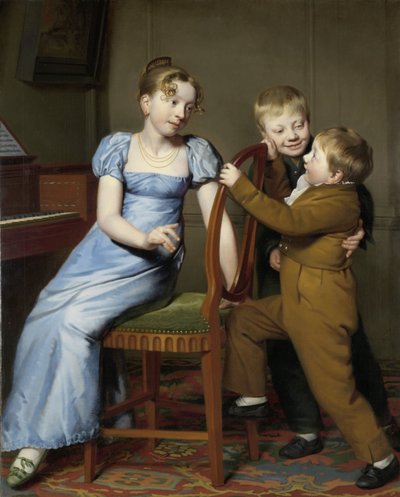 钢琴练习中断，1813年 作者 Willem Bartel van der Kooi  