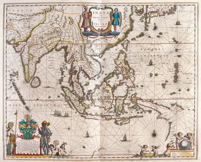 亚洲，从印度到西藏到日本再到新几内亚，载于威廉-布劳的 "Theatrum Orbis Terrarum, sive Atlas Novus"，阿姆斯特丹 作者 威廉·布劳