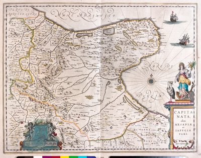 意大利福贾，阿姆斯特丹 Willem Blaeu 的 "Theatrum Orbis Terrarum, sive Atlas Novus "中 作者 威廉·布劳