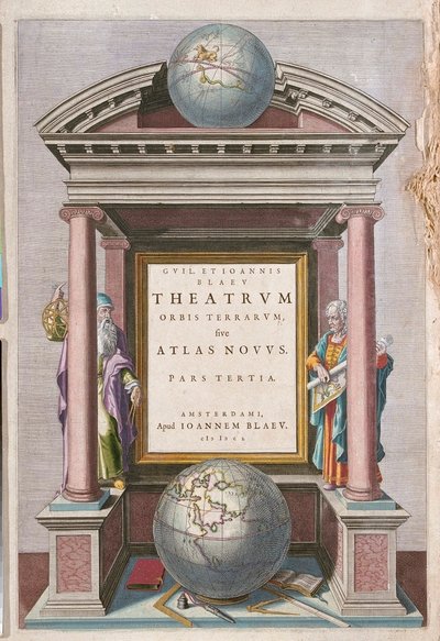 阿姆斯特丹 Willem Blaeu 的 "Theatrum Orbis Terrarum, sive Atlas Novus "中 作者 威廉·布劳