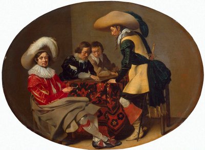 Tric-Trac演奏家"，约1630年。 作者 Willem Cornelisz Duyster