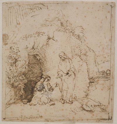 Noli me tangere 作者 伦勃朗·范·赖恩