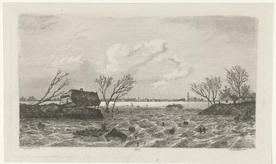 德鲁梅尔附近的堤坝缺口，1855 年 作者 小威廉·格鲁伊特