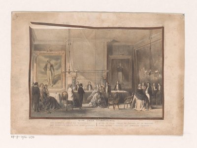 阿姆斯特丹议会和婚礼大厅 Oude Zijds Voorburgwal。 市政厅（议会和婚礼大厅）（物体上的标题） 作者 乔治·威廉·蒂尔克迈耶