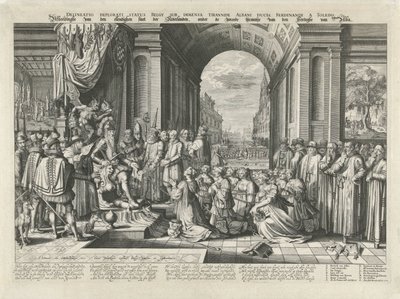 阿尔瓦的暴政，约 1569 年
Delineatio deplorati status Belgy sub immensa tirannide Albani ducis, Ferdinandi a Toledo（物上标题）
描绘在阿尔瓦公爵的残酷暴政下荷兰的悲惨状况（标题在实物上 作者 扬·彼得斯。范德文纳