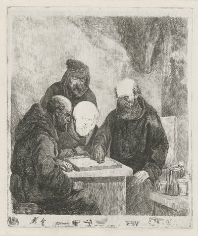 水坝僧侣 作者 David van der Kellen (1804 1879)（拒绝归属）