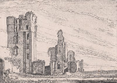 哈勒姆附近Kleef的房子，来自Verscheyden Landtschapjes的各种小景观...，约1616年。 作者 威廉·皮特兹。买泰威