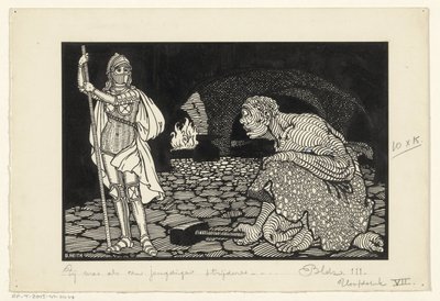 起居室中的男子、妇女和儿童 作者 Willem Pothast（艺术家签名）
