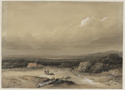 景观 作者 Willem Roelofs (I)（艺术家签名）