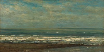 海斯特附近的海景，约 1868 年（布面油画） 作者 威廉·罗洛夫斯
