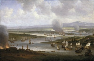 1667 年 6 月，梅德韦河（英格兰）上的荷兰船只 作者 威廉·斯切林克斯