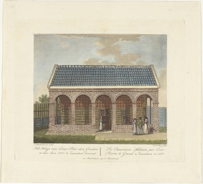 赞丹的沙皇彼得宫，1697年，约1825年 作者 威廉·塞努斯·范