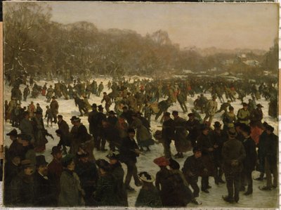 在Haagse Bos滑冰 作者 威廉·特伦