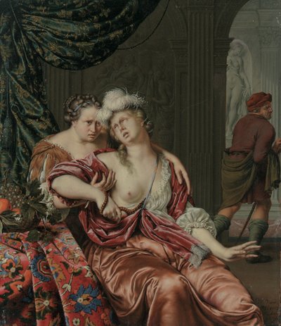 克娄巴特拉之死，1694年 作者 威廉·范·米耶里斯（Willem Van Mieris）