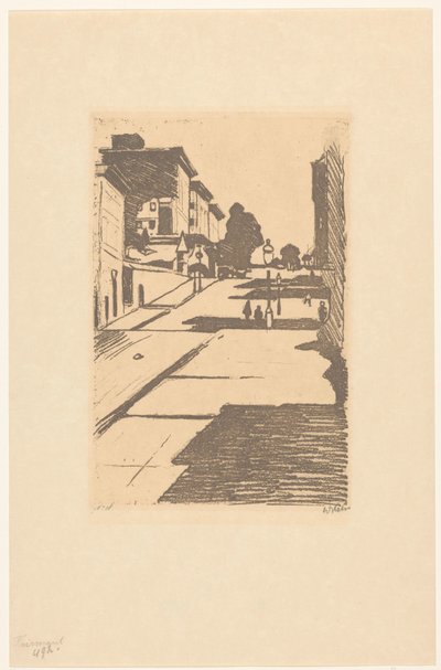 旧金山梅松街和费尔蒙酒店景观
费尔蒙 作者 Willem Witsen（艺术家签名）
