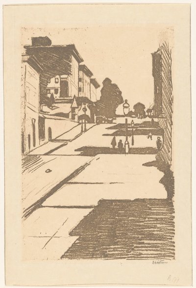 旧金山梅松街和费尔蒙特酒店景观 作者 Willem Witsen（艺术家签名）