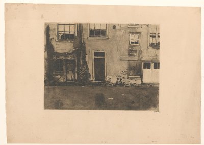 阿姆斯特丹 Zeedijk 后方的景观 作者 Willem Witsen（艺术家签名）