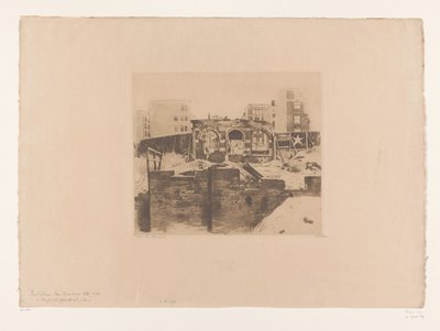 旧金山蓬街废墟景观
旧金山蓬街（原标题） 作者 Willem Witsen（艺术家签名）