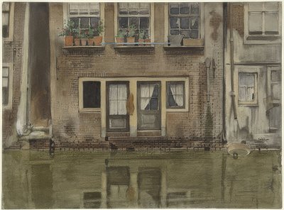 阿姆斯特丹的Haus an einer Gracht（阿姆斯特丹运河上的房屋） 作者 威廉·阿诺杜斯·维特森