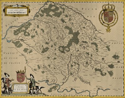 瓦卢瓦地图 作者 威廉和琼 (1596 1673) 布劳