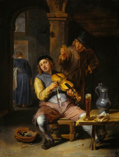 盲人提琴手》，1637-1677。 作者 威廉·范·赫普