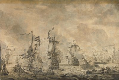 1658 年 11 月 8 日荷兰和瑞典舰队在峡湾的战斗 作者 威廉·范德维尔德（一）