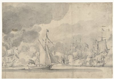 1665 年 6 月 13 日洛斯托夫特战役 作者 威廉·范德维尔德（一）