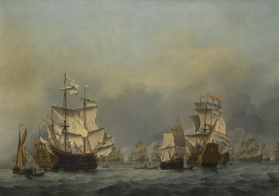 四天之战c。 1670 作者 威廉·范·德·韦尔德
