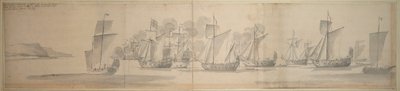 1673 年 11 月 21 日/12 月 1 日，摩德纳的玛丽从加莱到多佛尔的旅程 作者 威廉·范·德·维尔德·韦尔德