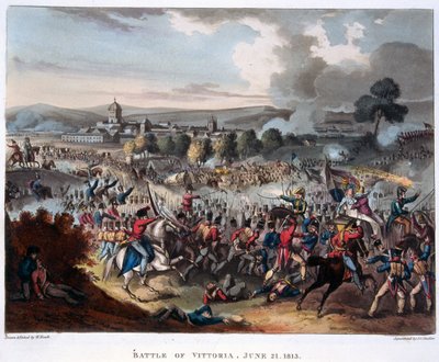亚瑟·韦尔斯利 (1769-1852) 惠灵顿勋爵进入萨拉曼卡，由 J.C. Stadler 雕刻，1818 年出版 (aquatint) 作者 威廉（之后）希思