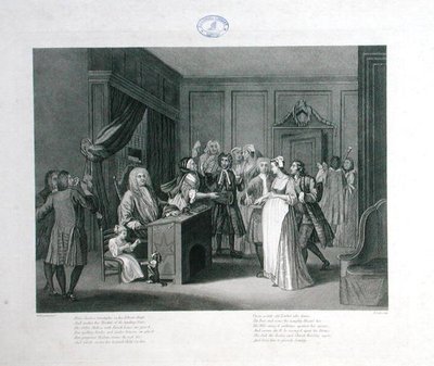 正义的胜利，由托马斯-库克（1744-1818）刻制（雕刻）。 作者 威廉（继）霍加斯