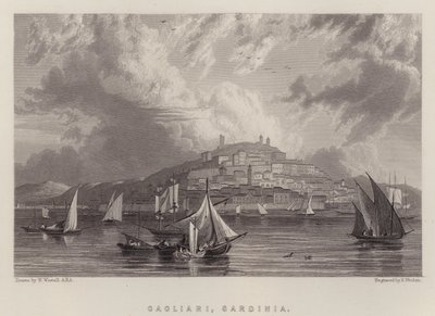 Cagliari, Sardinia (colour litho) 作者 威廉（继）韦斯托尔
