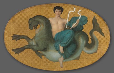 1855年，《海马上的Arion》。 作者 威廉·阿道夫·布格罗